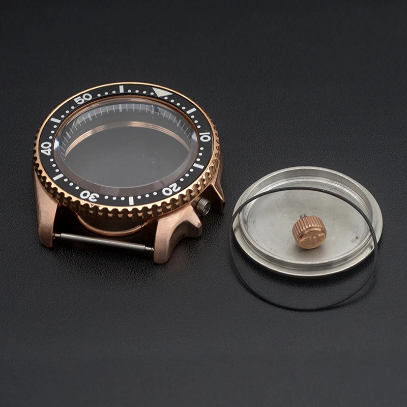 42mm Rose Gold Watch Case for SKX007 SKX009 2 42mm Rose Gold Watch Case for SKX007 SKX009 - Image 2