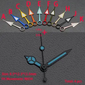 NH34 GMT Watch Hands with Luminous Silver Finish 21 Sb17071287a9c4fffa36ff72ed823db09I