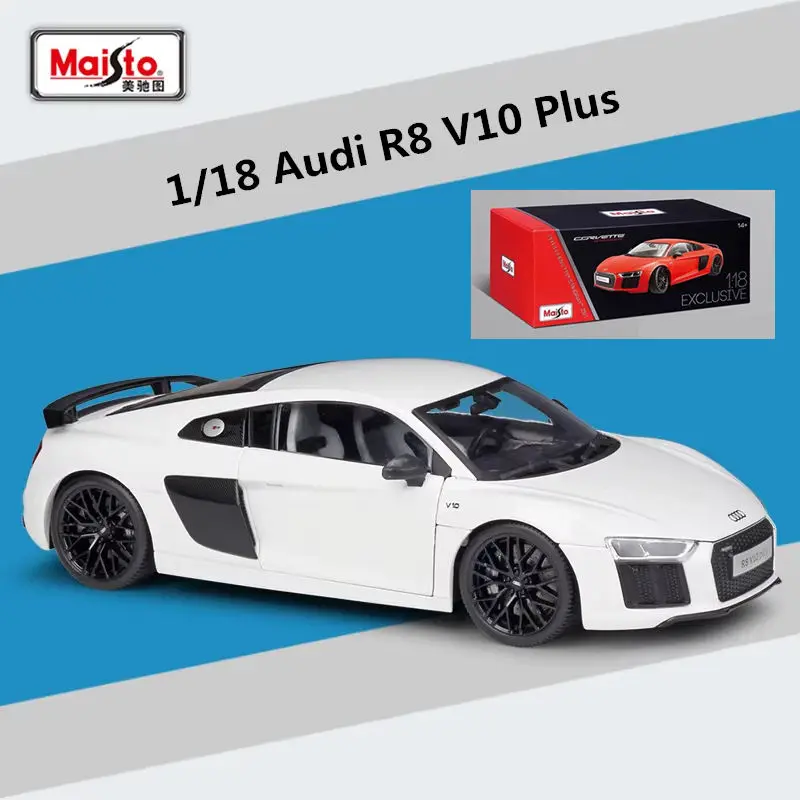 Audi R8 V10 Plus 1:18 Scale Diecast Model 8 Audi R8 V10 Plus 1:18 Scale Diecast Model - Image 8