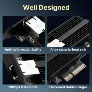 10G PCIe to RJ45 Network Adapter 10 Sb3097c23ac8f49dd86f730dfaf62db623