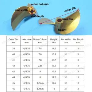 Premium 2-Blade Propeller Set for RC Boats 11 Sb35e4cb8866f4a368315ce2e8fc5b988K