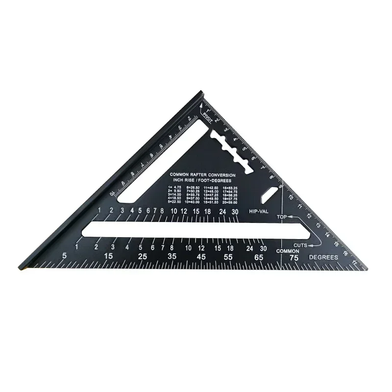 Vibrant Blue 7-Inch Aluminum Alloy Triangle Ruler 11 Vibrant Blue 7-Inch Aluminum Alloy Triangle Ruler - Image 11