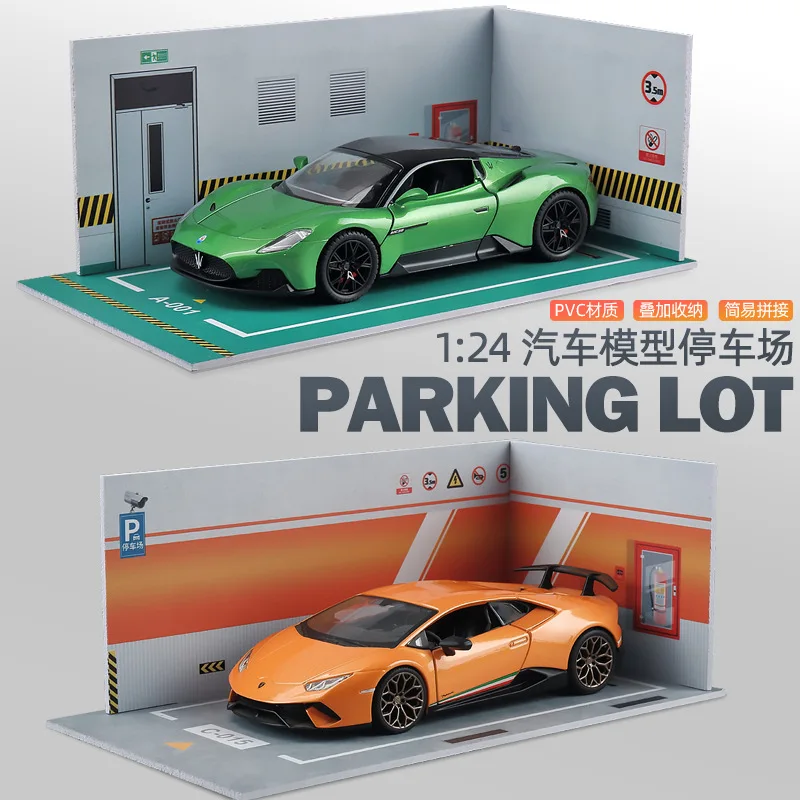 1/24 Scale Assembled PVC Parking Lot Model 3 1/24 Scale Assembled PVC Parking Lot Model - Image 3