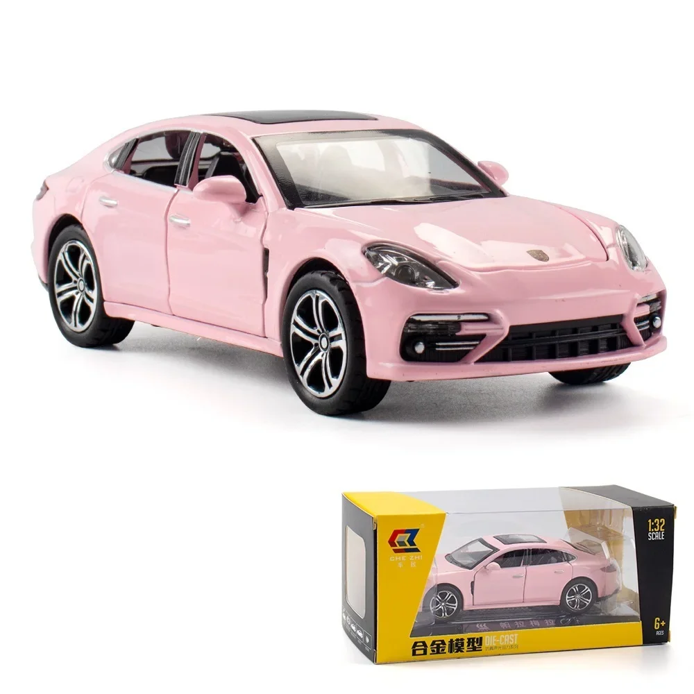 Pink Porsche Panamera Diecast Model 15.5cm with LED Lights 12 Pink Porsche Panamera Diecast Model 15.5cm with LED Lights - Image 12