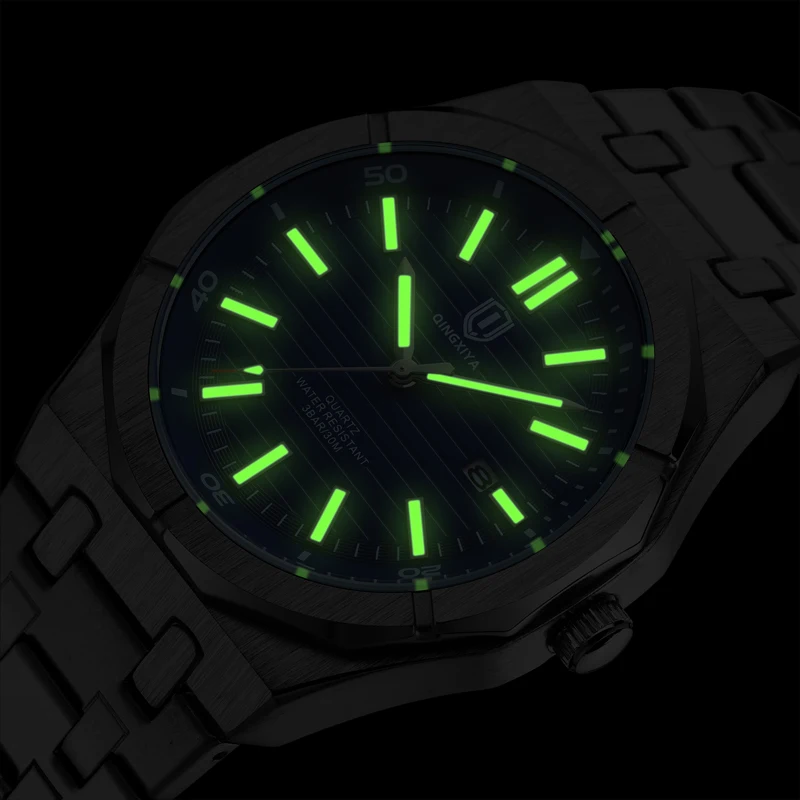 Men's Quartz Watch with Stainless Steel Band 3 Men's Quartz Watch with Stainless Steel Band - Image 3