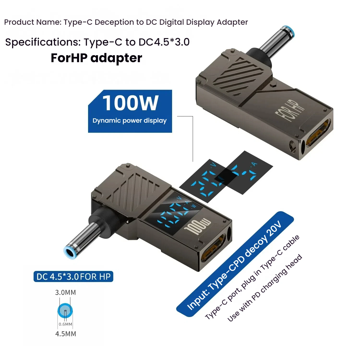 PD 100W Laptop Charger for Lenovo HP Dell 11 PD 100W Laptop Charger for Lenovo HP Dell - Image 11