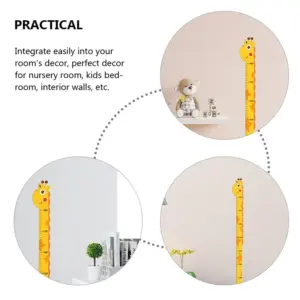 Cartoon Animals Height Measure Wall Sticker 10 Sba754f95652945d2b43341962f6283aba