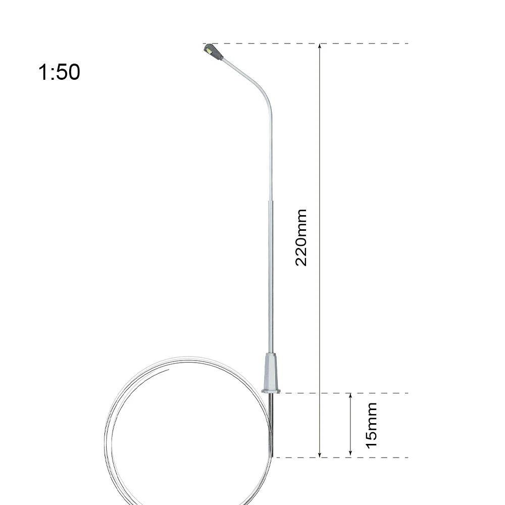 Set of 50 Miniature Street Lampposts with LEDs 9 Set of 50 Miniature Street Lampposts with LEDs - Image 9