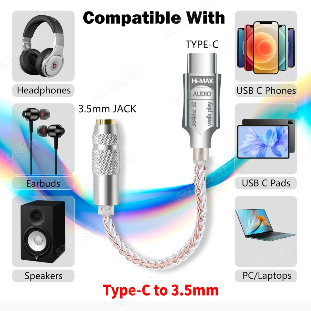 Type C to 3.5mm DAC Audio Adapter CB1200AU 3 Type C to 3.5mm DAC Audio Adapter CB1200AU - Image 3