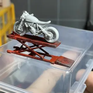 1/64 Motorcycle Lift Diorama Model with Bike 12 Sbaa672f6180047f98b8ef78a50a945f37