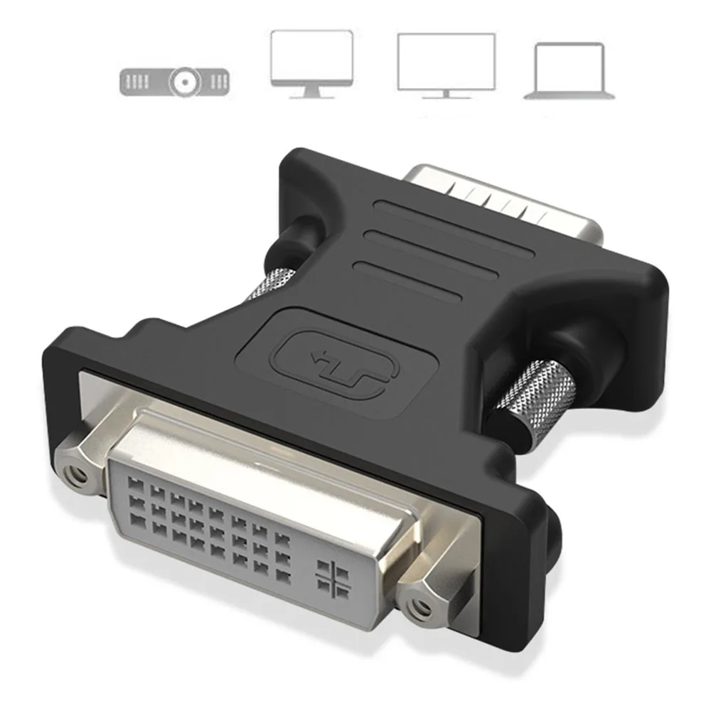 DVI Female to VGA Male Adapter 15-Pin Connector 3 DVI Female to VGA Male Adapter 15-Pin Connector - Image 3