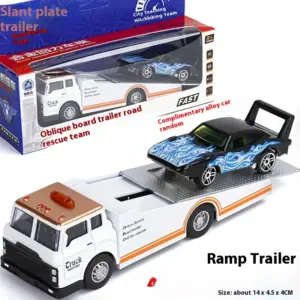 1:64 Diecast Truck and Trailer Model Set 50 Sbd0dbcab30734e21b5f12092701e0696g