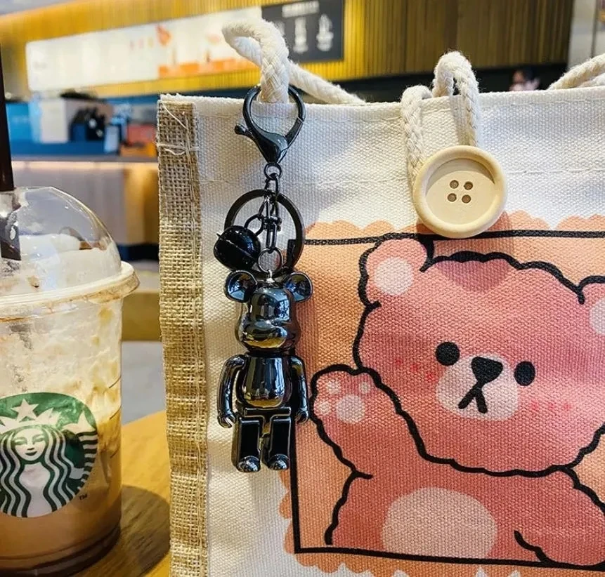 Cute Bearbrick Keychain Action Figures Collection 5 Cute Bearbrick Keychain Action Figures Collection - Image 5