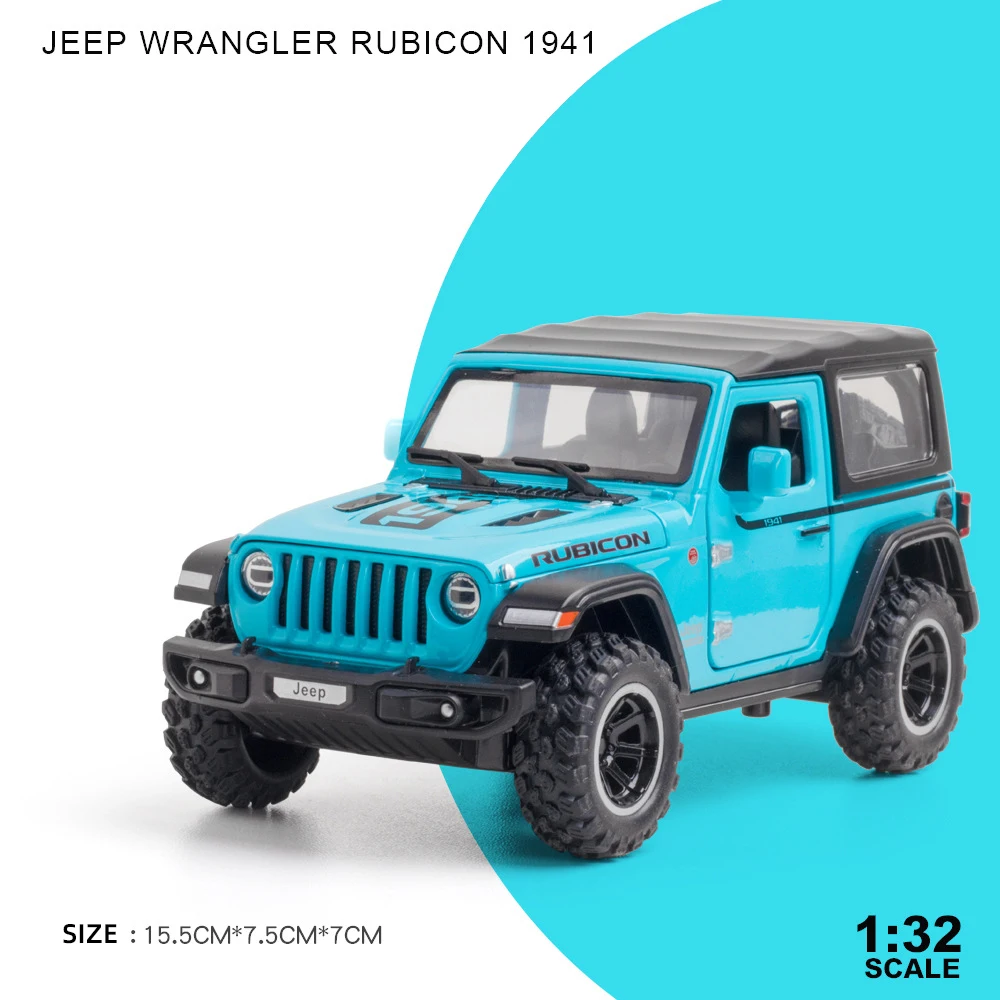 1:32 Scale Jeep Wrangler Rubicon Diecast Model 8 1:32 Scale Jeep Wrangler Rubicon Diecast Model - Image 8