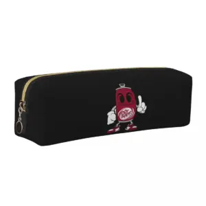 Dr Pepper Cartoon Leather Pencil Case