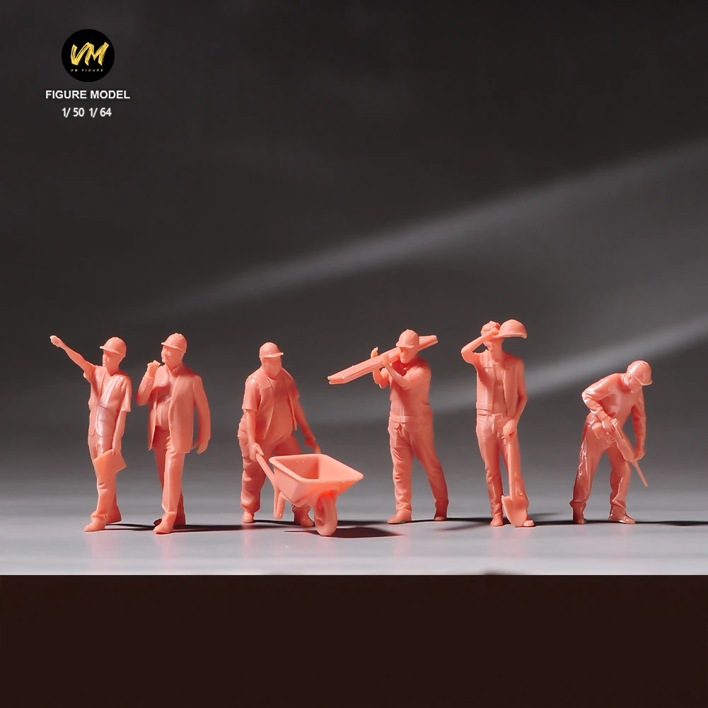 Construction Worker Miniature Figures Set 7 Construction Worker Miniature Figures Set - Image 7
