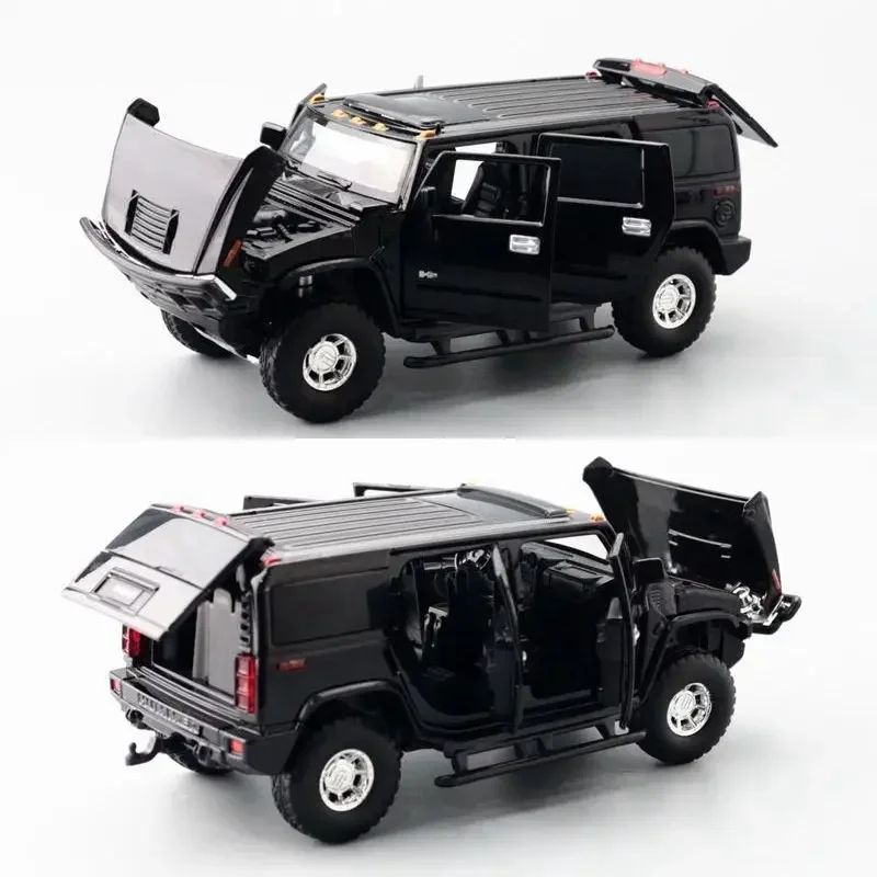 Hummer H2 1:32 Scale Diecast Model Blue 8 Hummer H2 1:32 Scale Diecast Model Blue - Image 8