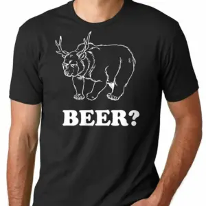 Beer Bear Graphic T-Shirt for Casual Style