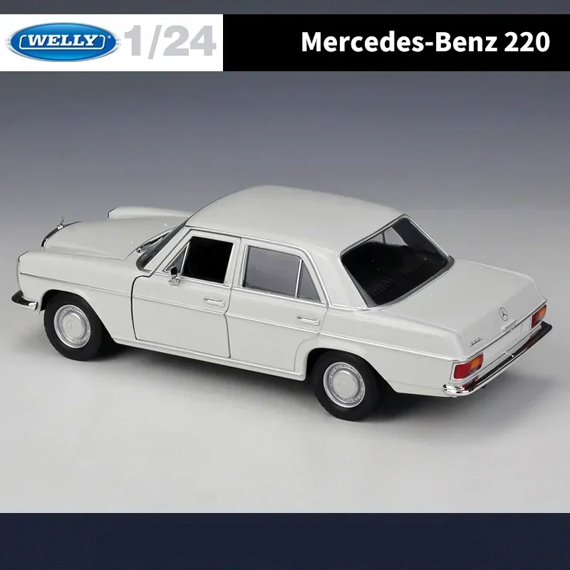 WELLY 1:24 Mercedes-Benz 220 Classic Car Model 5 WELLY 1:24 Mercedes-Benz 220 Classic Car Model - Image 5