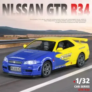 Nissan GTR R34 1:32 Scale Diecast Model 13 Sbf46296aea8741529e65ea5ad3cd0838A