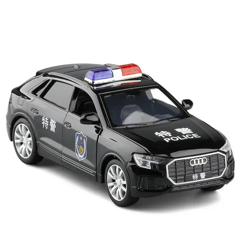 AUDI Q8 Diecast Model 1:36 Police Edition 1 AUDI Q8 Diecast Model 1:36 Police Edition