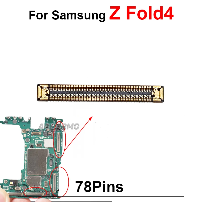 5Pcs 78Pin Axis Flex Connectors for Z Fold4 2 5Pcs 78Pin Axis Flex Connectors for Z Fold4 - Image 2