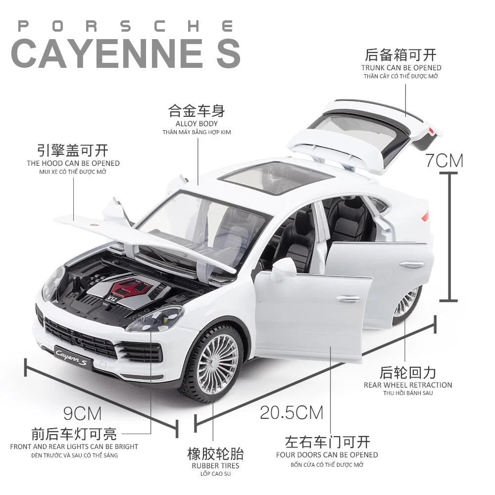 1/24 Scale Porsche Cayenne SUV Model 2 1/24 Scale Porsche Cayenne SUV Model - Image 2