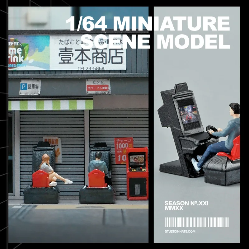 Racing Arcade Game Diorama 1/64 Scale Model 3 Racing Arcade Game Diorama 1/64 Scale Model - Image 3