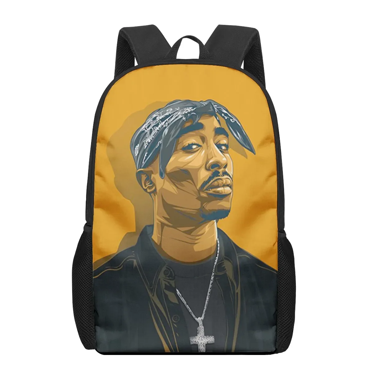 2pac Monochrome Graphic School Backpack 20 2pac Monochrome Graphic School Backpack - Image 20