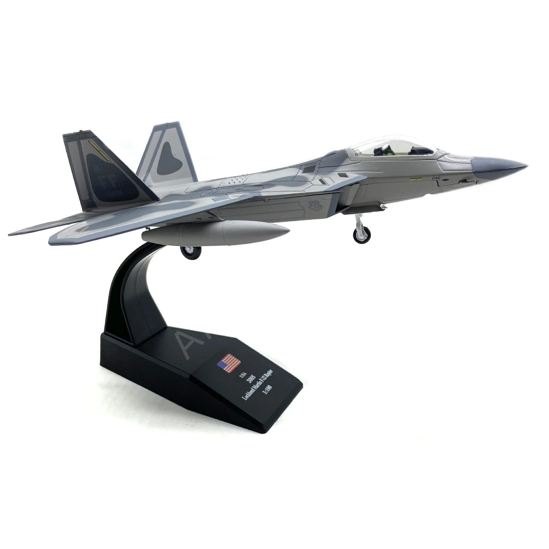 F22 Raptor Fighter Diecast Model 1/100 Scale 7 F22 Raptor Fighter Diecast Model 1/100 Scale - Image 7