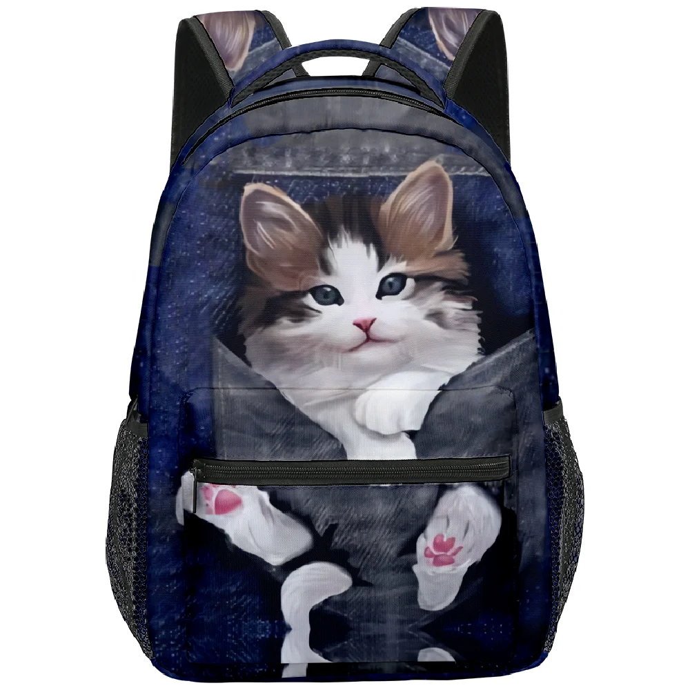 Cute Cat Pattern Waterproof Backpack 4 Cute Cat Pattern Waterproof Backpack - Image 4