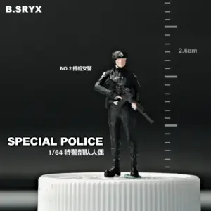 1/64 Scale Tactical Police Miniature Figures Set 19 Sc521b1d18f9549b19c654b113b33bc82B