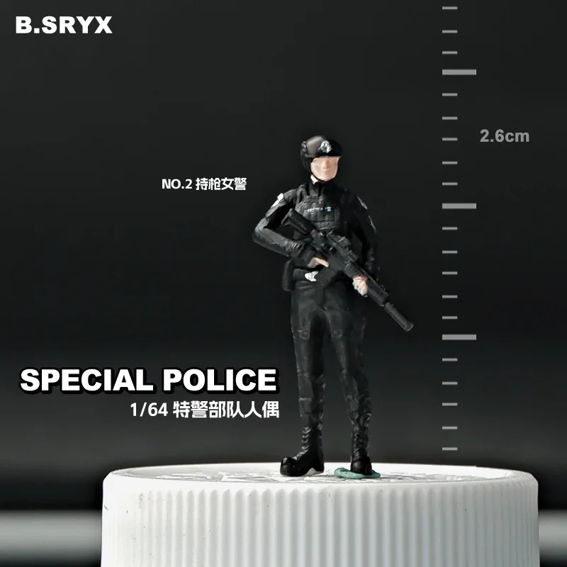 1/64 Scale Tactical Police Miniature Figures Set 10 1/64 Scale Tactical Police Miniature Figures Set - Image 10