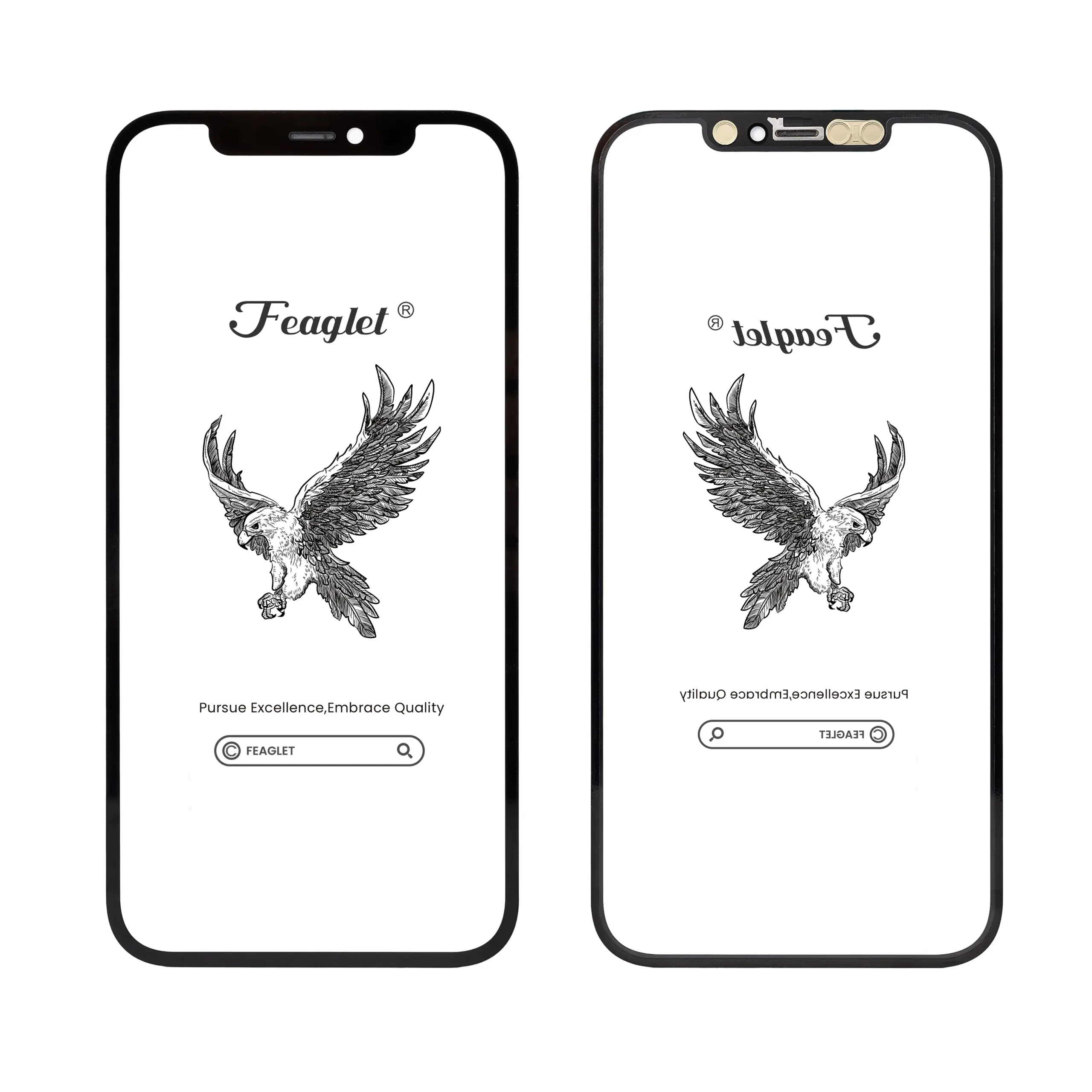 Feaglet 1:1 Outer Glass for iPhone Models, 10 Pack 6 Feaglet 1:1 Outer Glass for iPhone Models, 10 Pack - Image 6