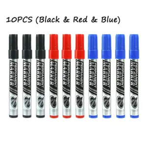Set of 10 Permanent Marker Pens - Multi-Color 16 Sc5aa748e624747679bc128eb70ed044et