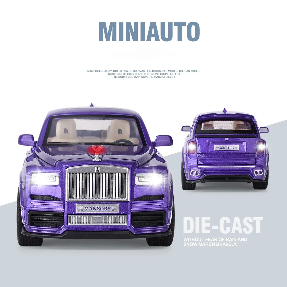 Purple Rolls Royce Cullinan 1:24 Scale Model 6 Purple Rolls Royce Cullinan 1:24 Scale Model - Image 6