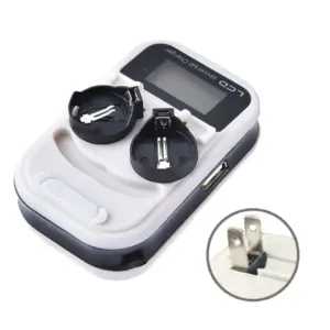 Rechargeable Button Cell Charger for LIR2025 10 Sc5f975aade664eb6a836543aea064bb4O