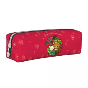 Rilakkuma Red Pencil Case for Stationery Storage