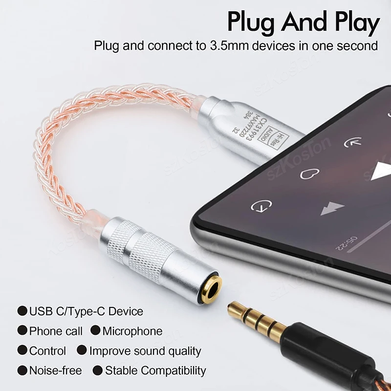 Type-C to 3.5mm Headphone Amplifier Adapter 4 Type-C to 3.5mm Headphone Amplifier Adapter - Image 4