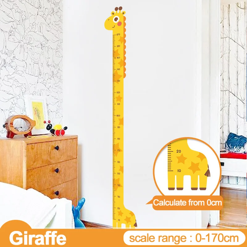 Cartoon Animals Height Measure Wall Sticker 9 Cartoon Animals Height Measure Wall Sticker - Image 9
