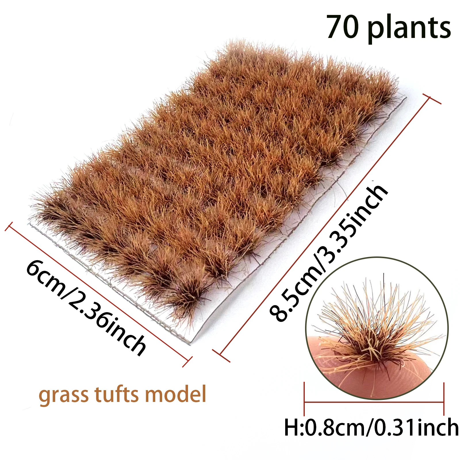 Set of 70 Miniature Static Grass Tufts 11 Set of 70 Miniature Static Grass Tufts - Image 11