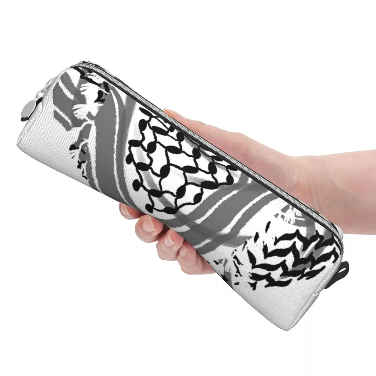Palestine Keffiyeh Pencil Case with Zipper Closure 3 Palestine Keffiyeh Pencil Case with Zipper Closure - Image 3