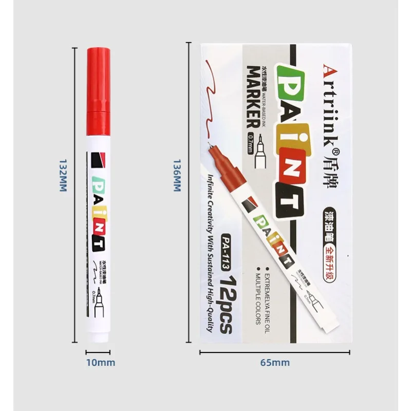 Permanent Paint Pen Set with 0.7mm Tips 3 Permanent Paint Pen Set with 0.7mm Tips - Image 3
