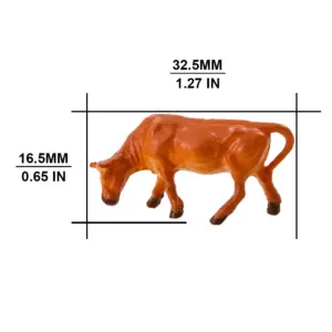 Set of 6 HO Scale Model Cows 1:87 9 Sc970e1e5459f49f585f81a78f595fef8l