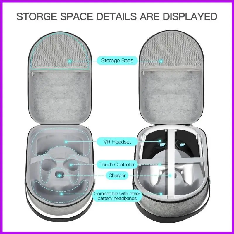 EVA Carrying Bag for Quest 3 VR Headset 5 EVA Carrying Bag for Quest 3 VR Headset - Image 5