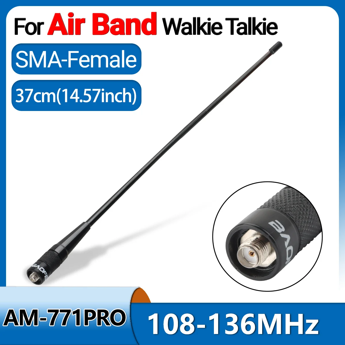 Baofeng AM-771 PRO Air Band Antenna 37/48cm 8 Baofeng AM-771 PRO Air Band Antenna 37/48cm - Image 8