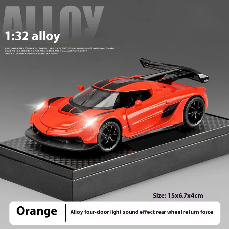 1:32 Scale Diecast Sports Car Model Black 7 1:32 Scale Diecast Sports Car Model Black - Image 7
