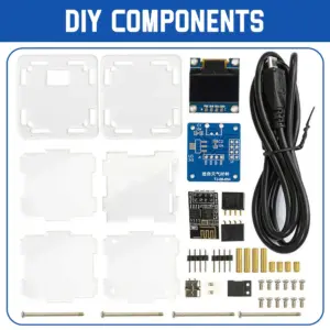 ESP8266 MINI Weather Clock DIY Assembly Kit 11 Scbd92aada99643099cff34a57584b418o