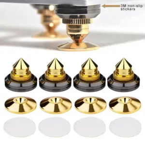 Golden-Plated Speaker Spikes Set of 4 10 Scc57c5657feb494bb85192d635a4ec63o