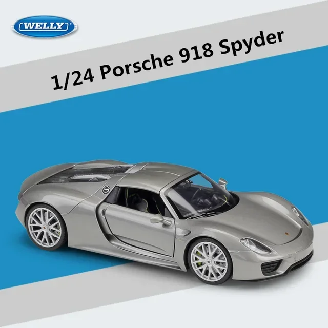 WELLY 1:24 Porsche 918 Spyder Diecast Model 8 WELLY 1:24 Porsche 918 Spyder Diecast Model - Image 8